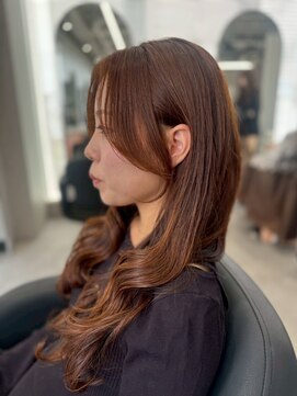 ジエクトカナウ 梅田 【顔周り似合わせカット】チョコレートブラウン