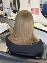 ラック 津田沼(LUCK)&nbsp;オリーブベージュ/韓国ボブ/ブリーチなしカラー/似合わせカット