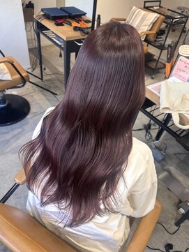 ラボヌールヘアーパルフェ 大宮西口店(La Bonheur hair parfait) イルミナ/ピンクカラー/暖色/コテ巻き/ロングヘア