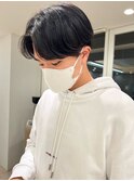 似合わせカット　メンズ　マッシュ　ワンカールパーマ