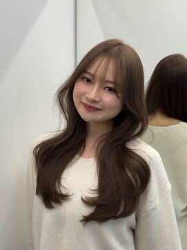 ブラン(Blanc Aoyama) ロング/レイヤーカット/顔まわりカット/ブラウン/ベージュ