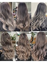 エアタッチやシャドールーツで、巻いてもストレートでも映える大人バレイヤージュデザイン特集  