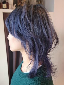 ブロック ジャポン(bloc japon) ネイビーブルーネビージュくびれミディアム/久保田淳