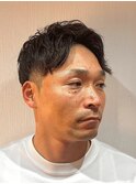 ナチュラルアップバング×ショートレイヤー