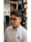 メンズショート+ツイストスパイラルパーマ