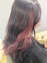 トリプルエフ(TRIPLE-ef)&nbsp;暗髪×ピンクインナーカラー