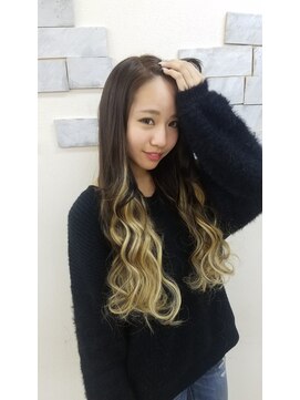 エクステ専門店あるじゃんすー 小倉店 大人気グラデ風STYLE★#エクステ#小倉#グラデーションカラー