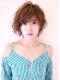 パシフィックダズール 神戸三宮(Pacific Dazzle)の写真/少しクラシカルなショートスタイルで大人可愛く！色っぽく女っぽい、こなれ感あるボブorショートに決まり♪