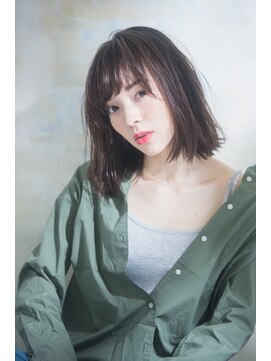 ヴァンクシー バイ ルナ(VANKCY by Luna) 透明感 赤味ゼロ 簡単 ニュアンス ボブ シースルーバング