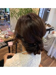 華やか列席ヘアアレンジ☆AMU