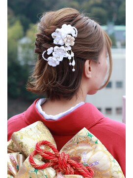 ビアージュ(Viage) 【ショートヘアでも可愛く】成人式アレンジ