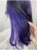 ダークラベンダー×バイオレットインナーカラー☆