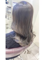 アヴァンス 天王寺店(AVANCE.)&nbsp;ダメージ少ない艶感のあるカラー×オリーブグレージュ