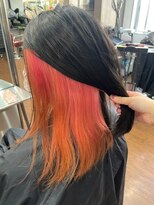 ユアーズ 四街道店(HAIR&NAIL YOURS)&nbsp;インナーカラー　インナーカラーオレンジ