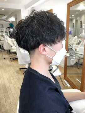ヘッズ 本八幡店(HEADS) かき上げヘア ニュアンスマッシュ サイドパート 韓国マッシュ