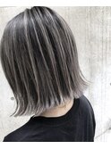 バレイヤージュで作るスモーキーカラー