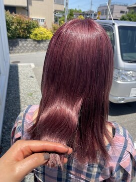 アプシー 三木店(Apsee) ブリーチありピンクカラー