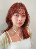 ★イメチェン小顔似合わせカット斜めバンググレージュカラー