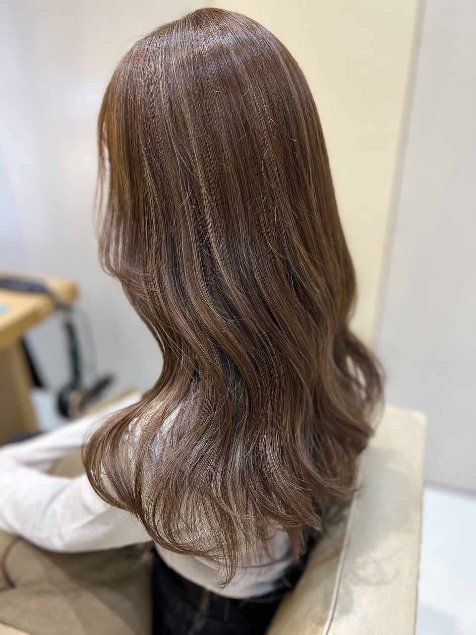 ベレー　カーキベージュ カーキベージュ×ハイライト×切りっぱなしボブ：L202215889