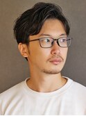 パーマかき上げナチュラルショート