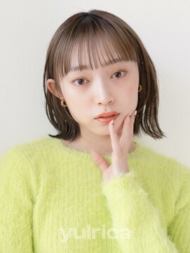 ユルリカ 新宿店(yulrica) ボブ×グレージュ_533002【新宿/ウェットヘア/艶髪】