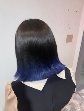 ナチュラル 渋谷店(Natural) エンドカラー／ダブルカラー／裾ブルー／塩基性カラー