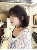 【Lookat】20代30代40代 韓国ボブ こっくりブラウン