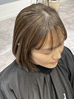 GBG 自由が丘&nbsp;くびれショートボブ40代50代グレイカラー白髪ぼかしハイライト