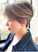 【U Hair】白髪ぼかし/大人女性ショート/30代40代50代60代