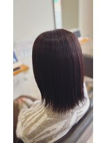ヘアショップ エヌアンドエー 久喜菖蒲店(hair shop N&A)&nbsp;柔らかさ×ツヤ感　愛されレッドブラウン/ストレート/髪質改善