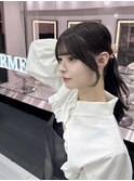 韓国顔周りxレイヤーカット/姫カットレイヤー/韓国風巻き/顔周り