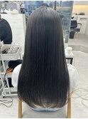 縮毛矯正/艶髪/似合わせカット/黒髪/前髪カット