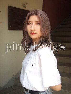コレットヘアー ザモリオカ(Colette HAIR the MORIOKA) -kanna-♪ 透明感ピンクベージュ/柔らかツヤカラー♪