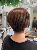 東静岡ショートボブくびれショートイルミナカラー顔周りレイヤー