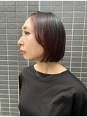 《大人可愛い♪》チェリーピンク×ぷつっとボブ