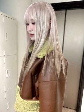ペレ アネックス 大阪梅田茶屋町店(PELE ANNEX) ホワイトグレージュ/デジタルパーマ/チェリーブラウン/梅田