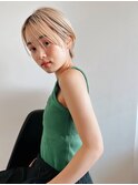【kate 大宮】ホワイトベージュ×エアリーショート