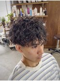 【山本智文】スパイラルパーマメンズマッシュ