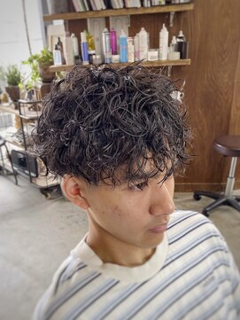 【山本智文】スパイラルパーマメンズマッシュ