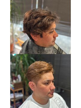 カットクラブロイヤルヴォックス(CUT CLUB ROYALVOX) サイドパート×フェード