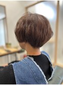 大人ショートボブ★ナチュラルブラウンカラー★もとめ。