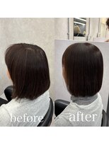 ヘアサロン ドットプラス 町田店(dot. plus) ぱつっとボブ/切りっぱなしボブ/縮毛矯正ボブ