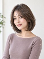 チャチャブラン アミー(cha-cha Blanc Amie)&nbsp;ショコラベージュ×上品レイヤーボブ