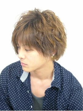 誰にでも似合う ミディアムパーマスタイル L メンズアートヘアー ブーム Men S Art Hair Boom のヘアカタログ ホットペッパービューティー