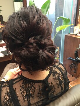 ヘアールーム グリン(Hair room GRin) GRin×編み込みUP