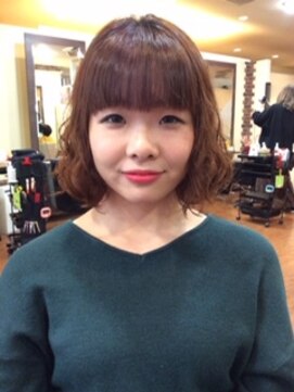美容室 M 愛されゆるふわボブ