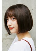 【長谷川】小顔 丸み ナチュラル ショートボブ