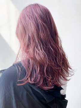 アルバム 銀座(ALBUM GINZA) パープルロング_ウェーブパーマフォギーベージュ_ba296673