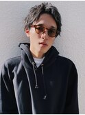 ツーブロックマッシュアップバングスパイラルパーマ