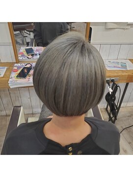 クラップ(Clap by Tetote) 【CLAP 上徳】アッシュベージュ_丸みショートボブ